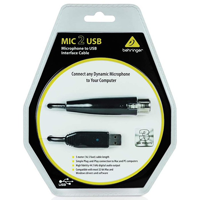 BEHRINGER MIC 2 USB Mikrofon Kablosu